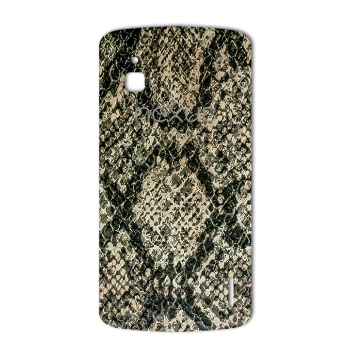 برچسب تزئینی ماهوت مدلJungle-python Texture مناسب برای گوشی  Google Nexus 4 MAHOOT Jungle-python Texture Sticker for Google Nexus 4